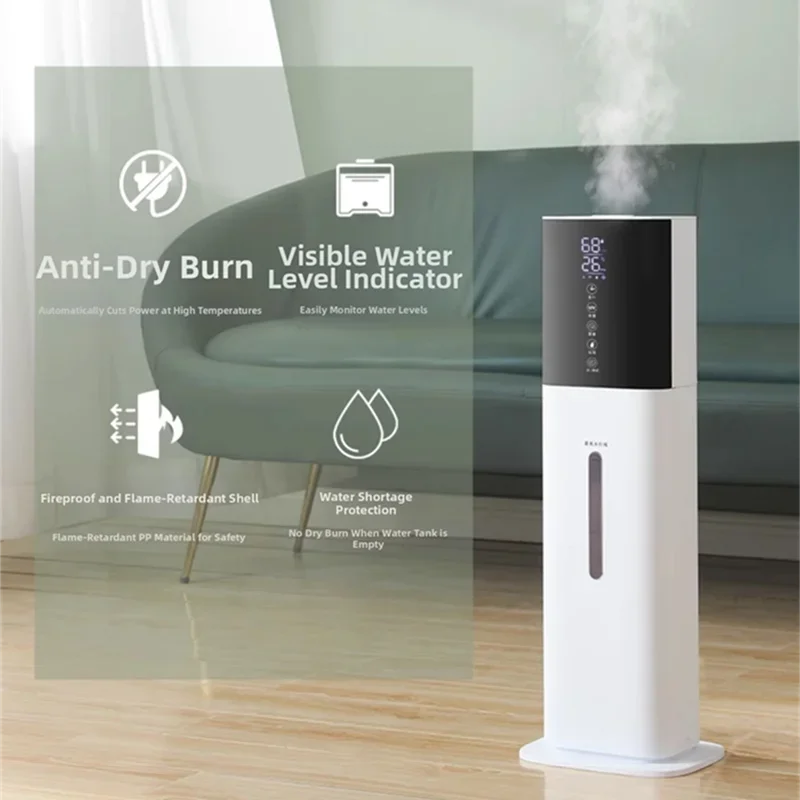 7L Floor Standing Humidifier with Remote Control Baby Room Humidifier Ultra Quiet Quiet Floor Humidifier For Living Room