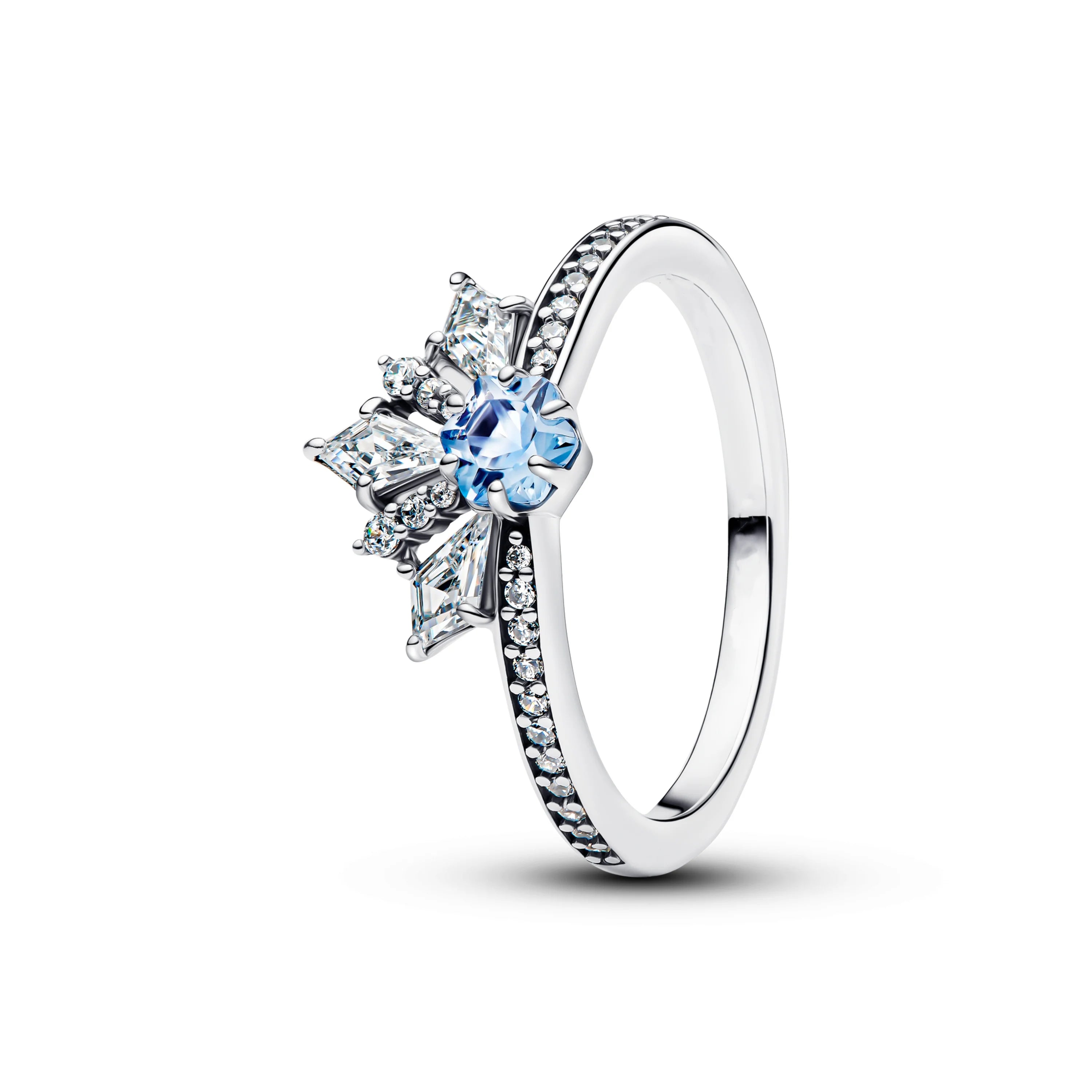 Hot Sales S925 Sterling Silver Disney New Style Charm Ring Crystal  Fashionable Luxury Accssory For Women Wedding Gift