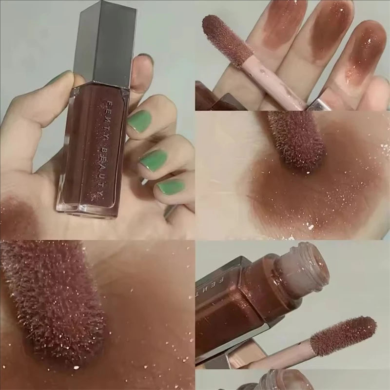 New Fenty Beauty Transparent Lip Gloss Multicolor Moisten Shine Glitter Lip Plumper Makeup Beginner Liquid Lipstick Cosmetics
