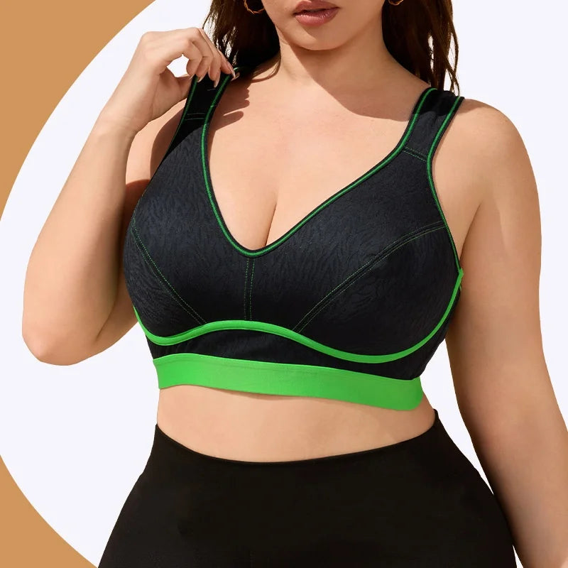 Elegant plus Size Women's Push-Up Sports Bra Underwire Supportive Comfortable Fit Feminine Touch for Special Occasions