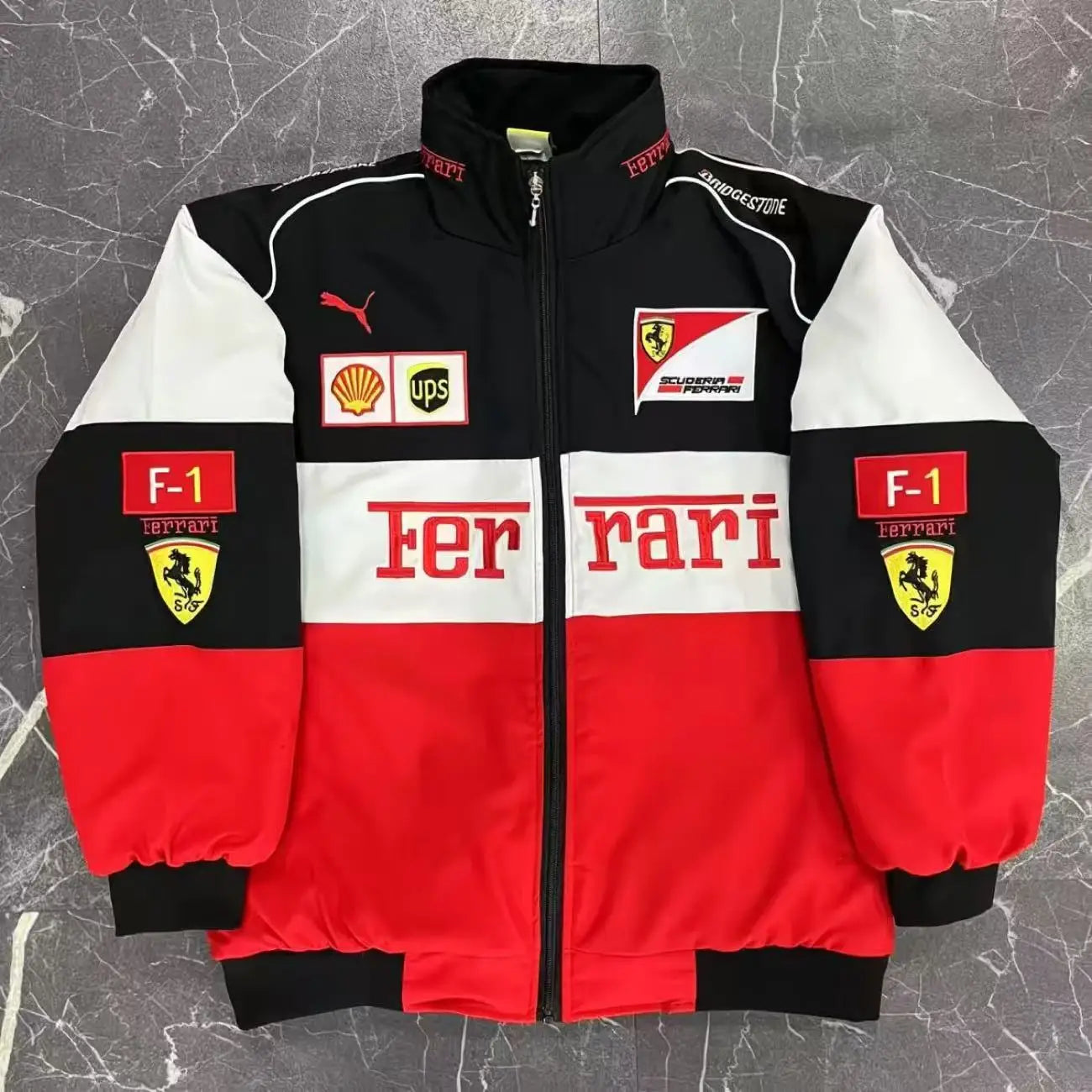 High-Quality F1 Racing Embroidered Jacket Locomotive Riding Jacket Couple Coat For Ferrari F430 488 Stradale Roma F8 Spider SF90