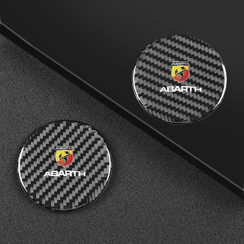 2PCS Car Water Coaster Cup Mat Bottle Holder Anti-slip Waterproof Interior For Fiat Abarth 595 Abarth 500 abarth 124 spider
