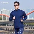 Men's Sport Jacket Quick Dry Fitness Clothes Casual Running Stand Collar Training Suit Flocking Milk Silk Running Outerwear