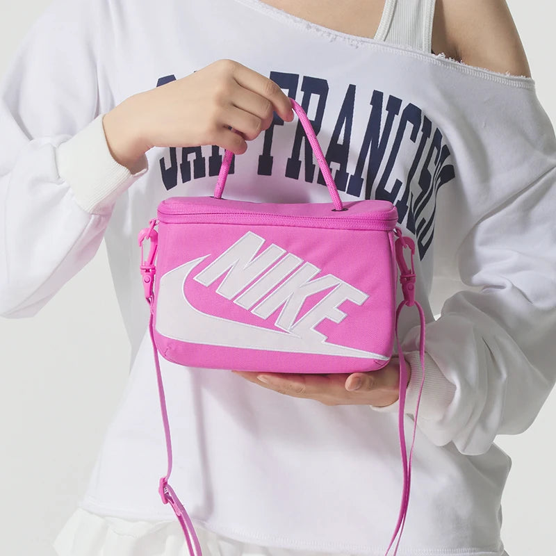 Nike Men's and Women's Bags, Compact Crossbody Bag, Portable Casual Bag, Lightweight Chest Bag, Cycling Travel Shoulder Bag Fn3059-675