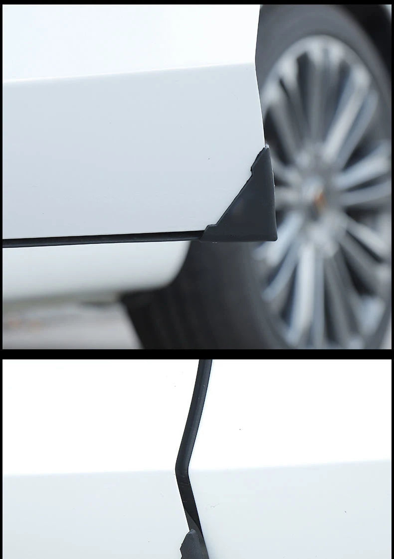 2/4pcs Universal Car Door Corner Protectors, Sport Pattern Silicone Anti-Scratch Bumper Covers for Vehicle Door Protection