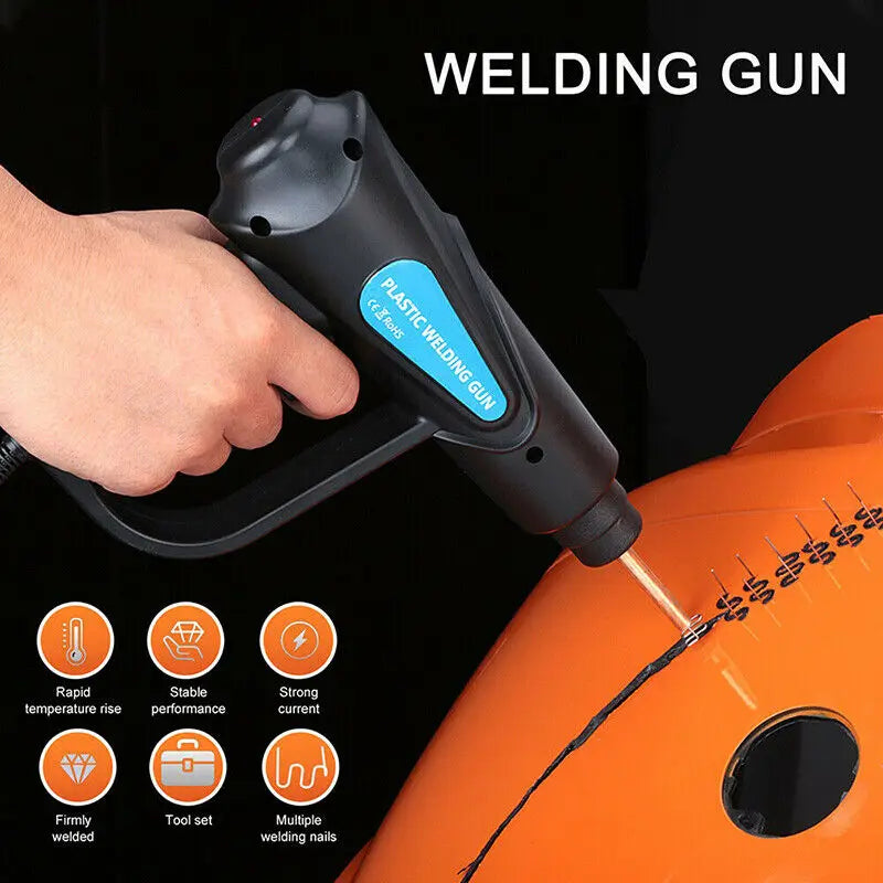 70W Plastic Welding Machine Plastic Welder Gun Car Bumper Repair Kit with 200/600/1000 Pcs Hot Staples Car Tools Kit