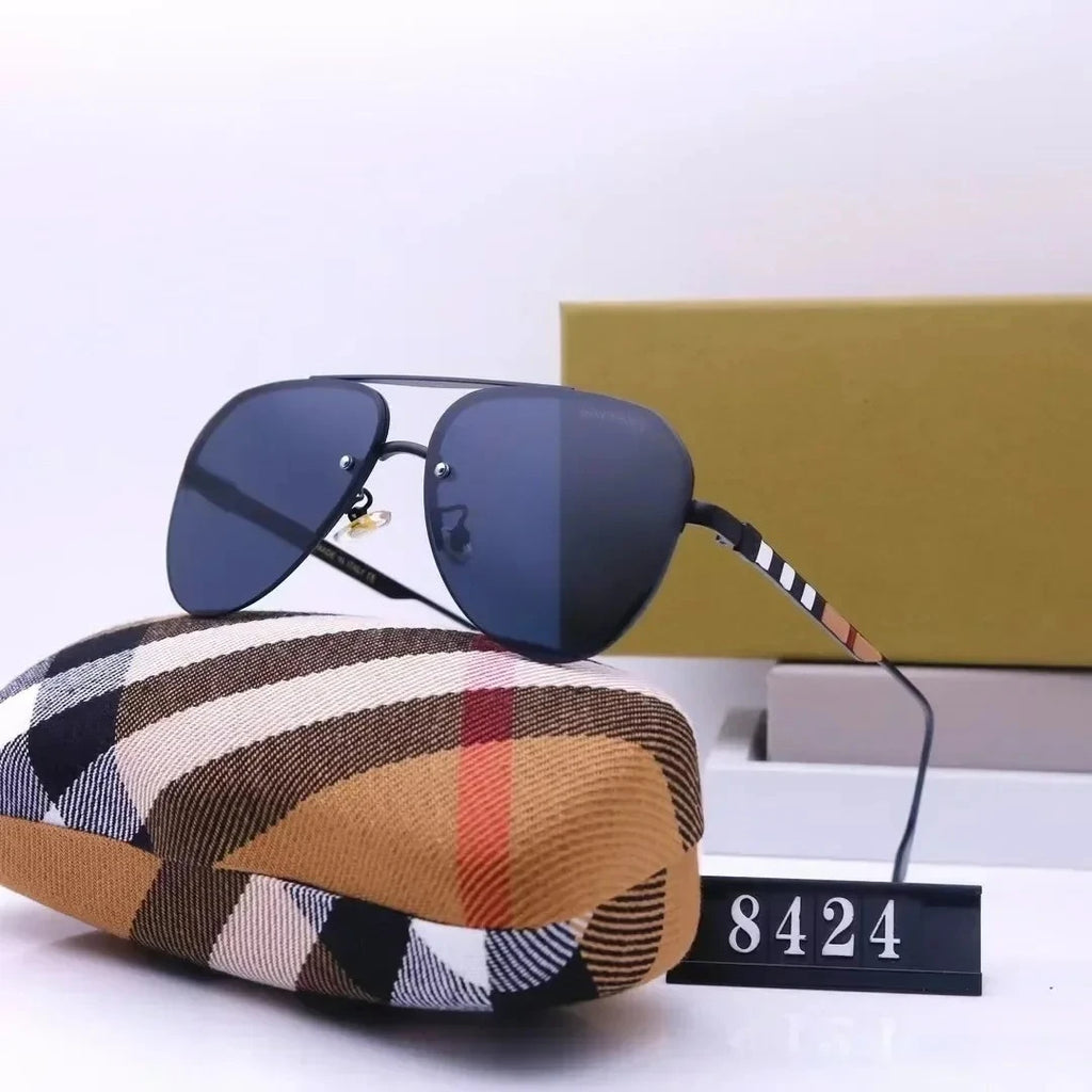 New European and American large frame sunglasses for men and women, classic and fashionable glasses