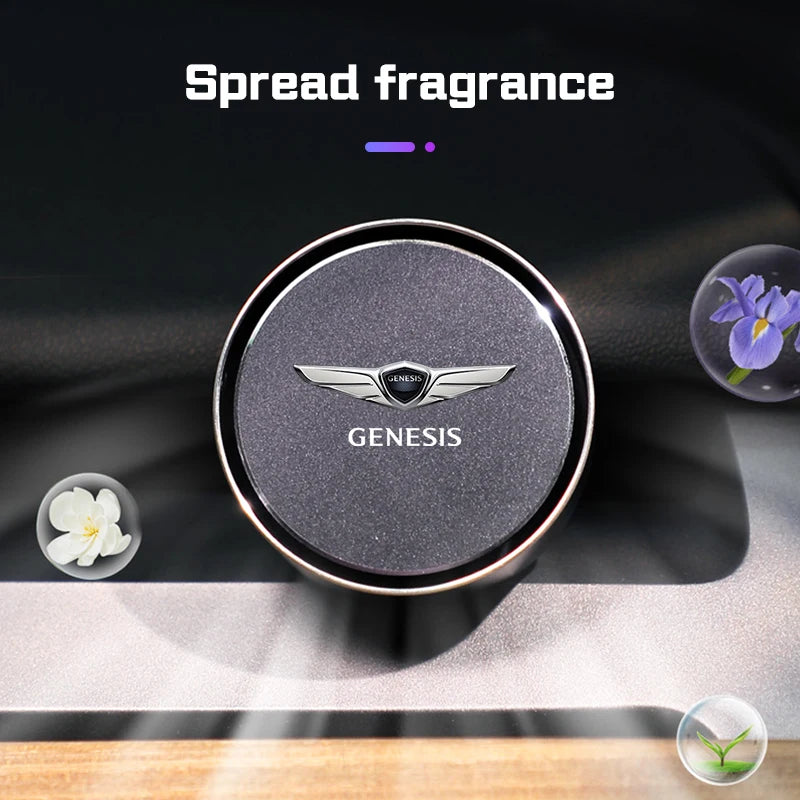 Alloy Car air outlet perfume Air Freshener Diffuser for Genesis G80 GV70 GV80 GV60 G70 Essentia Neolun G90 GV90 Solid Fragrance