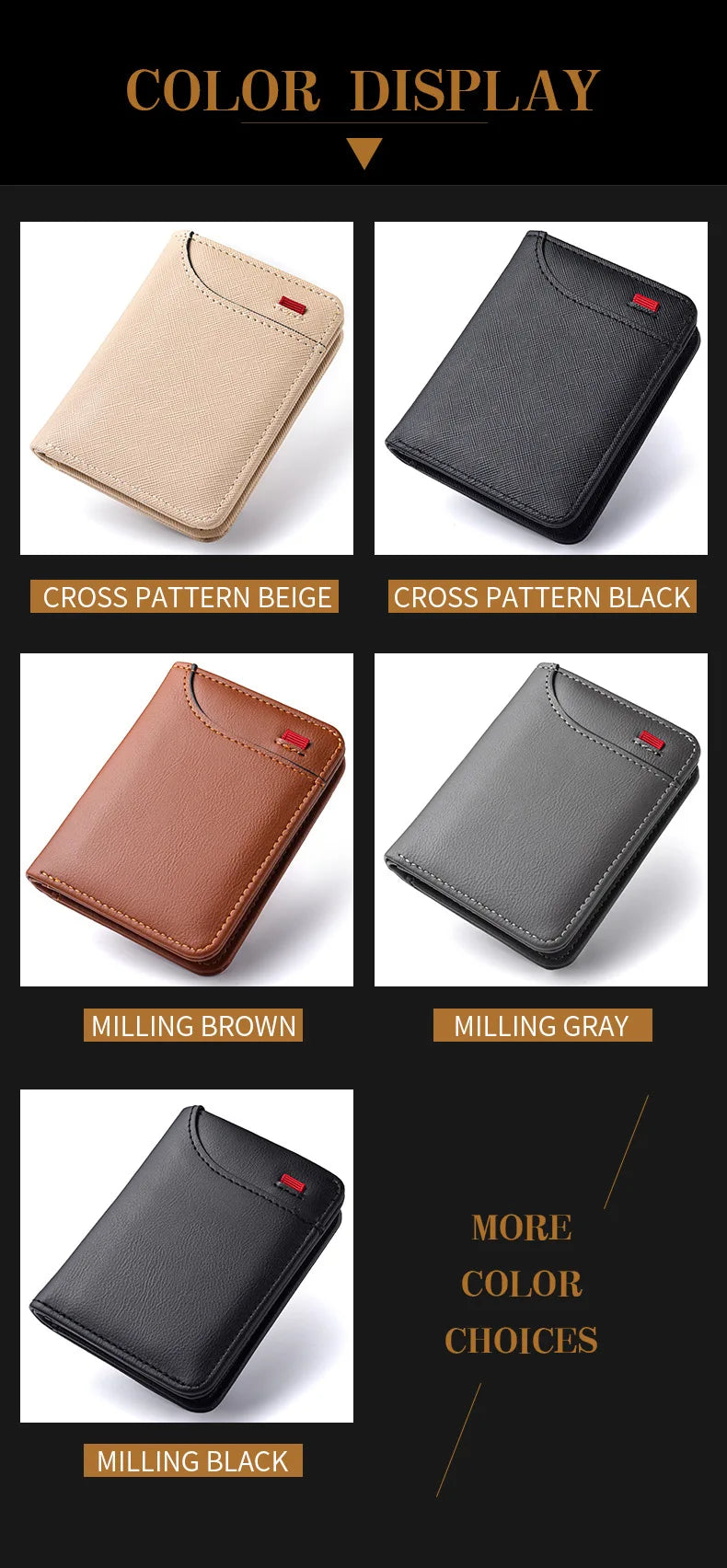 Car Emblem Soft Wallet Leather Mini Credit Card Purse Portable Small Wallet For Ferrari Roma Spider SF90 Competizione LaFerrari