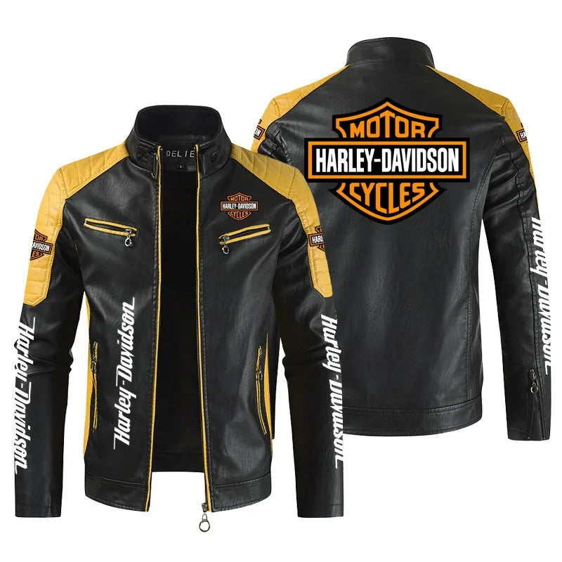 Motorcycle Fashion Style Trendy Jackets PU Leather Couple Coats For Harley Davidson Electra Glide Ultra Classic 1250 S PA 1250S