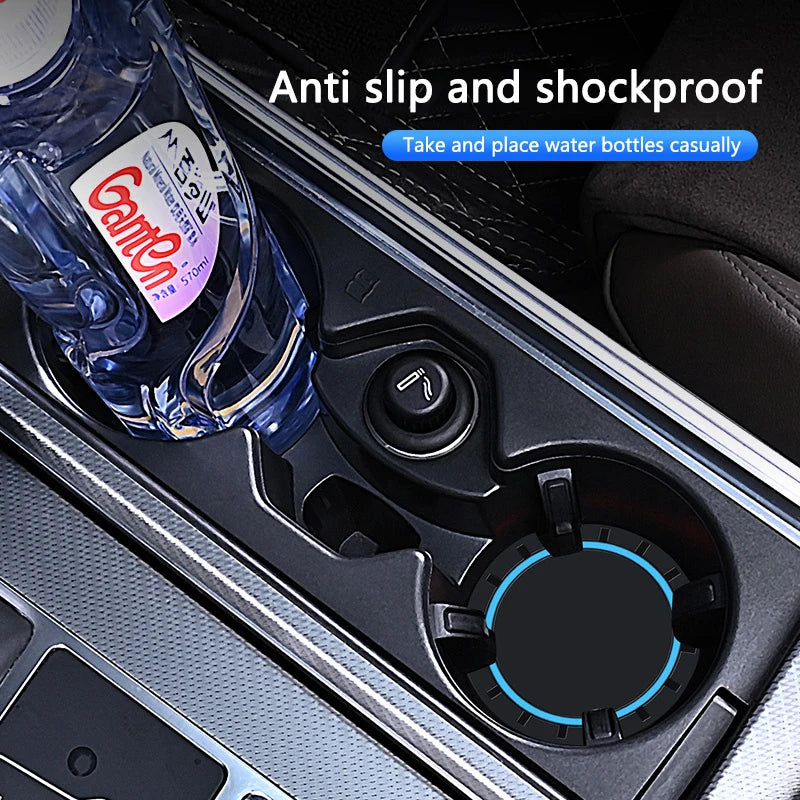 2Pcs Non-slip Car Water Cup Slot Non-Slip Mat Pad For Dodge Durango Ram 1500 Charger Caliber Journey Demon Nitro Challenger