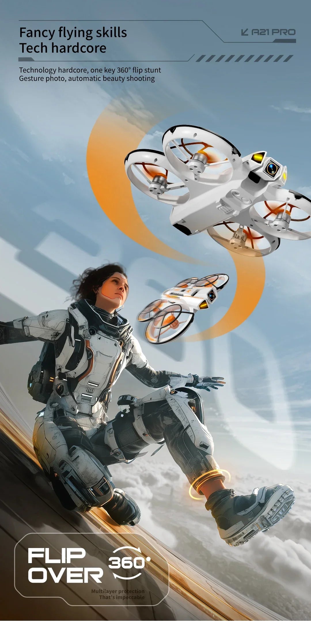 Hot for Genuine Original A21Pro Drone GPS 8K Professional Aerial Photography Remote Control Aircraft 5G HD Camera Quadcopter Toy