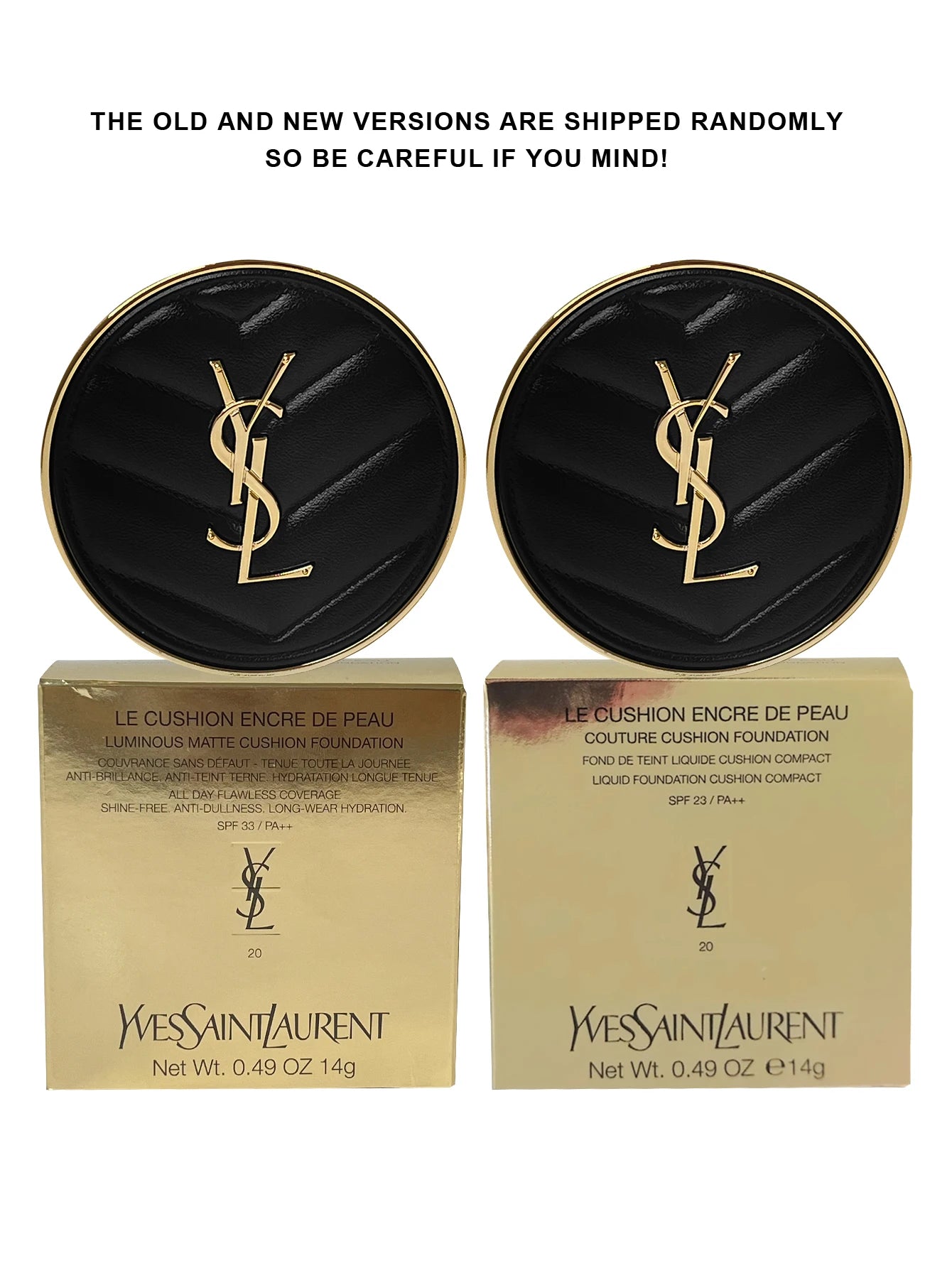 Yves Saint Laurent Le Cushion Encre De Peau-Luminous Matte Cushion Foundation SPF 33/ PA++  All Day Flawless Coverage Shine-Free