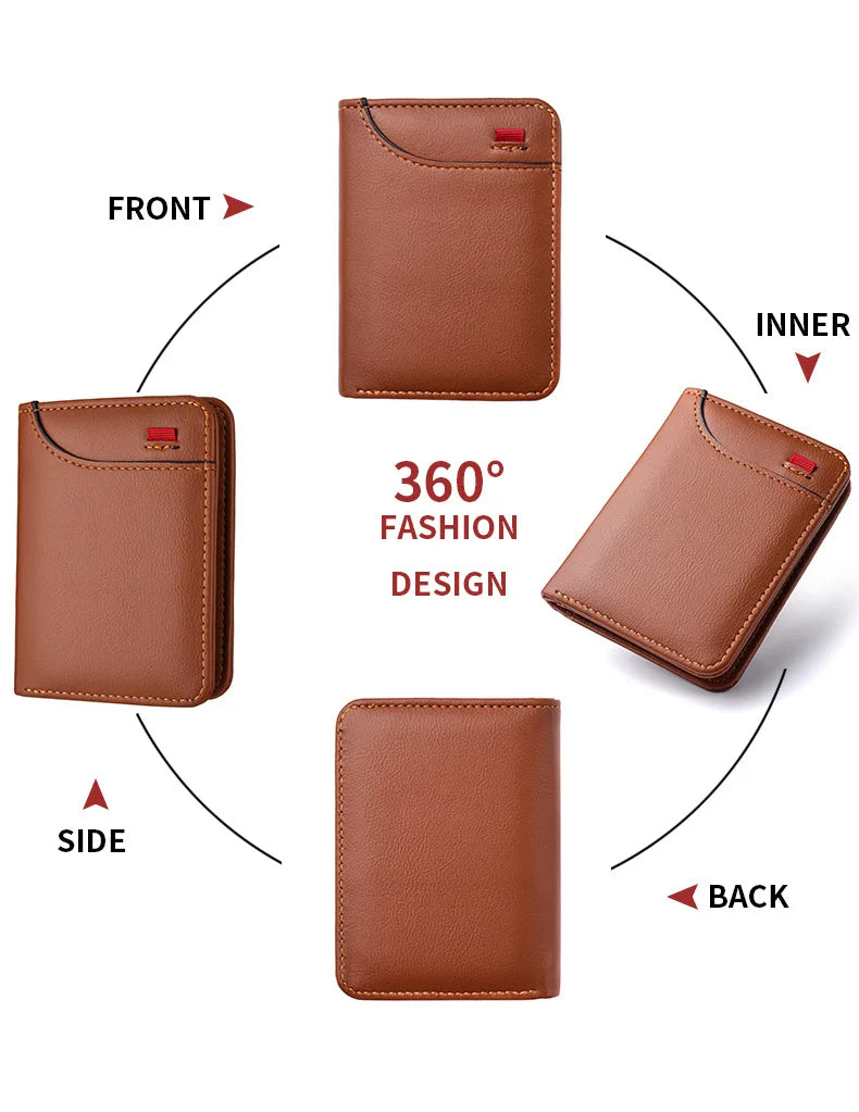 Leather Men Wallet Gift Coin ID Cash Credit Card Holder Purses For BMW X3 X5 M5 M3 E46 E90 E60 F10 E39 F30 E36 G30 E87 E30 G20