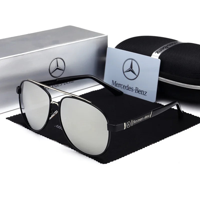 For Mercedes Benz A B C E S V Class GLB GLC GLE AMG Pilot SLK SLC ML Car High Men Anti Glare Driver Goggles Polarized Sunglasses