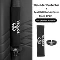 Car Seat Belt Protector Cover Safety Belt Shoulder Pad Accessories For Toyota Crown GR Corolla YARIS L Auris C-HR Hilux Vios Rav