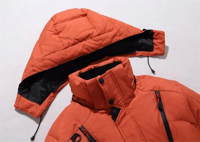 Winter Jacket Men Casual Down Warm Hooded Coats Mens Fashion Outwear Windbreaker Thicken Parkas Casaco Masculino Brand Clothing