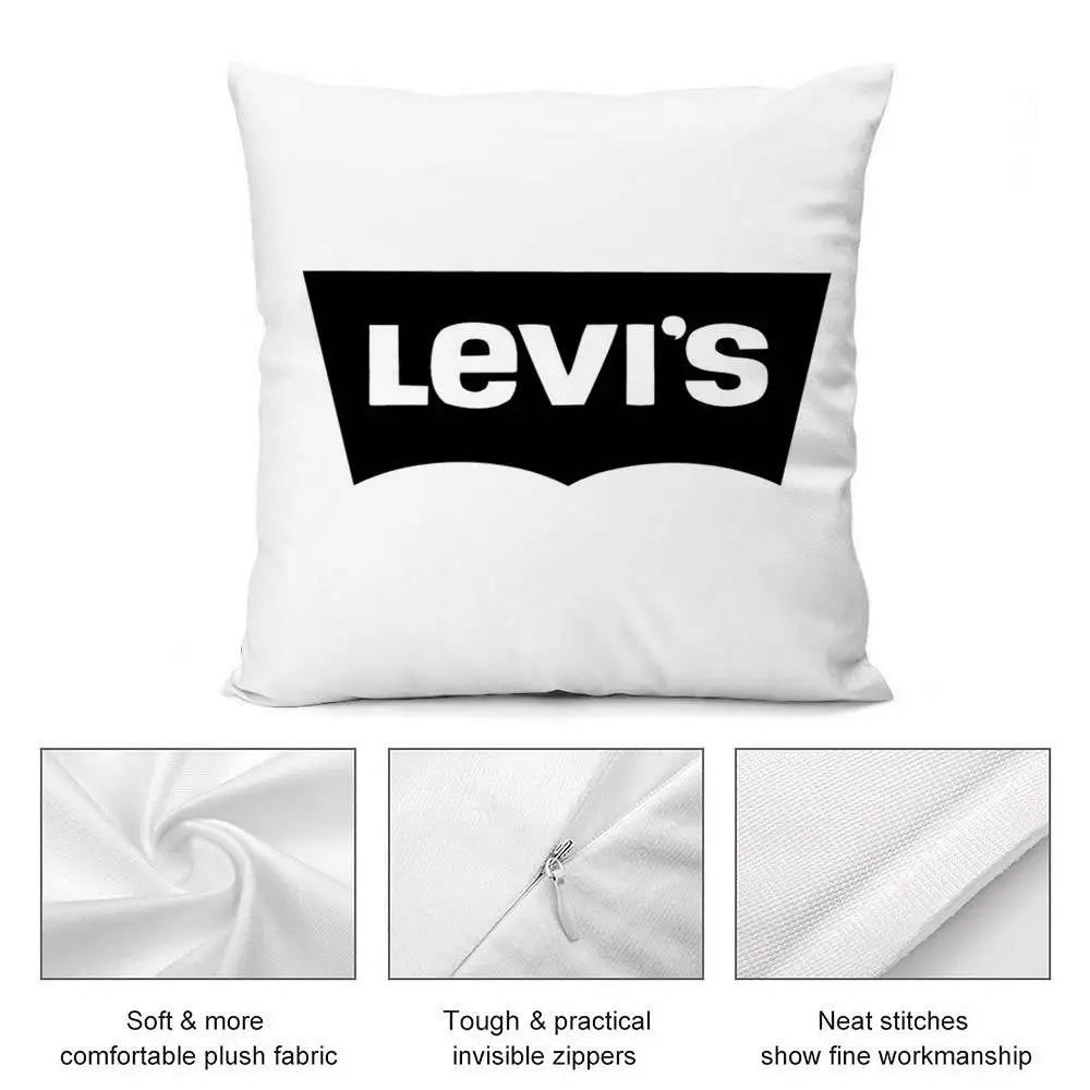 Luxury L-LEVisS Pillow Case Plush Fabric Soft Double Sided Print Sofa Cushion Cover Throw Pillow Covers