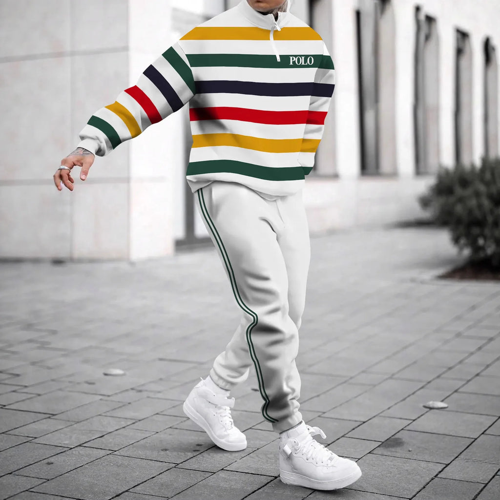 Men's Hoodie Sweatshirt 3D Print Casual Sportswear Long Sleeve Loose Fit Spring Autumn Set with Pants Polyester Fabric