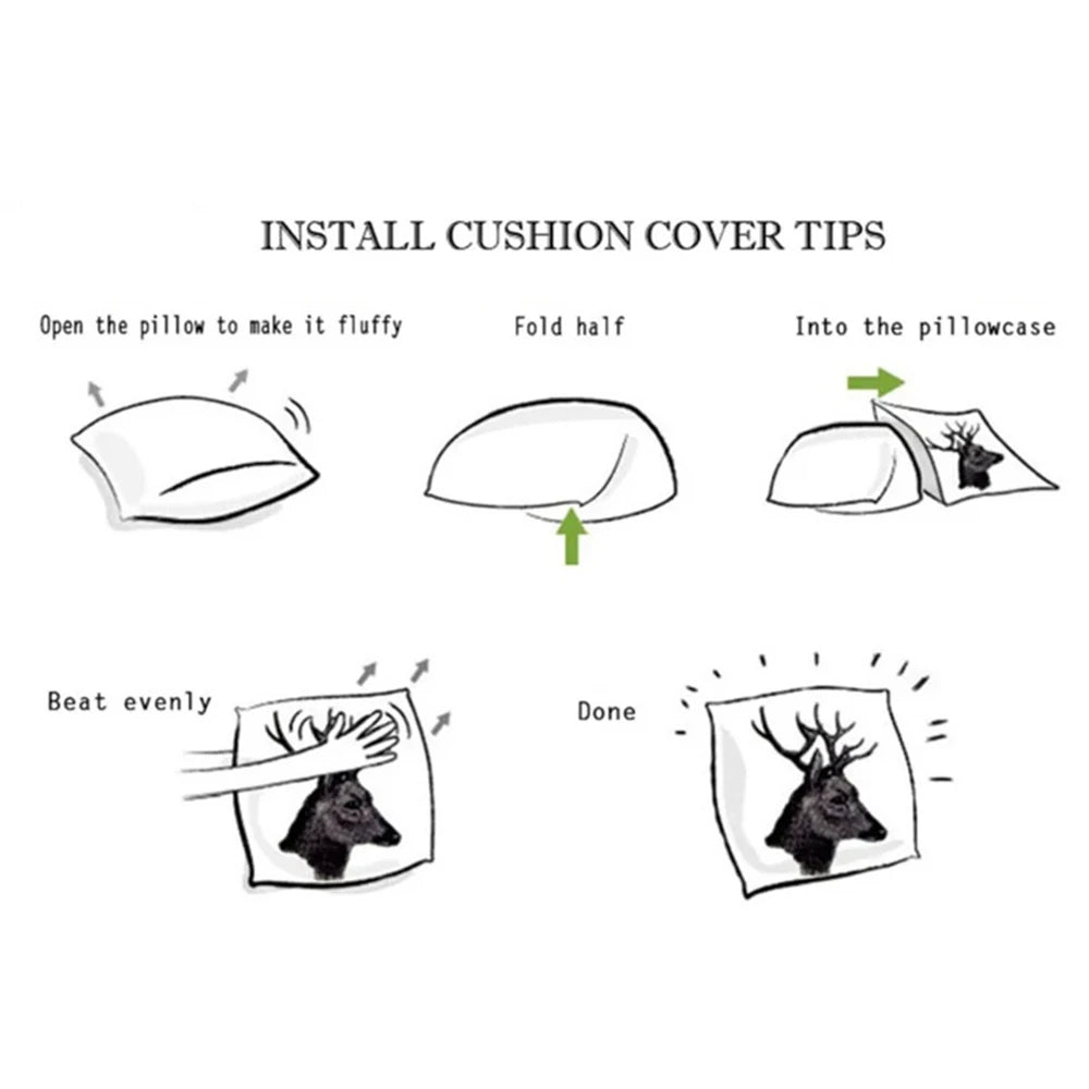 Luxury L-LEVisS Pillow Case Sofa Living Room Bedroom Double-sided Printing Square Cushion Nap Time Cushion Cover