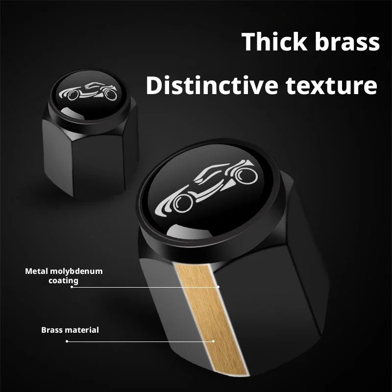 Cadillac tire valve caps