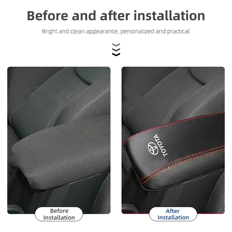 Toyota Armrest Box Protective Cover Armrest Booster Pad For Toyota Corolla Yaris Aygo GT86 Prius RAV CHR Camry Auris Avensis
