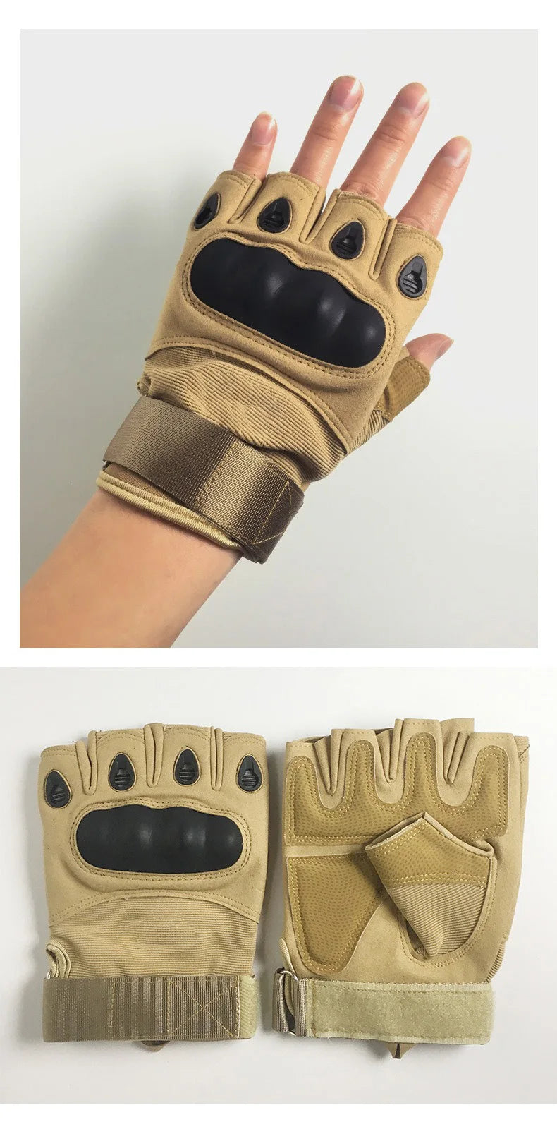 Half Finger Men's Gloves Outdoor Military Tactical Gloves Sports Shooting Hunting Airsoft Motorcycle Cycling Gloves For Harley