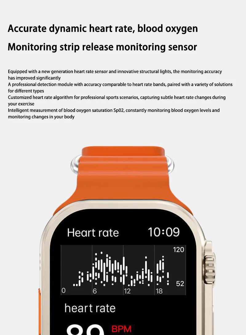 OPPO T900 Ultra Smart Watch Men 49mm Series 9 AMOLED Screen NFC Compass Waterproof For Apple Watch IWO Ultra 9 Wholesale NEW