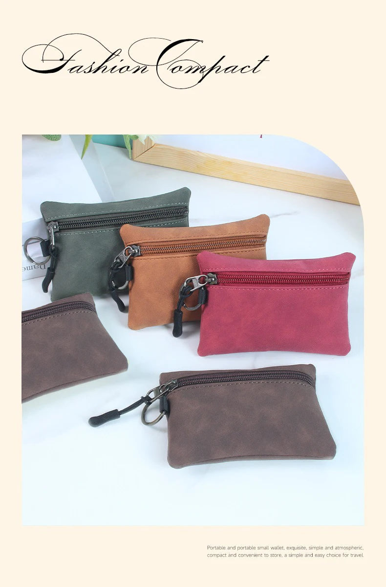 Portable Suede Car Key Bag Zipper Wallet Card Coins Pouchs For Ferrari GTO 288 812 Stradale Roma Spider SF90 F430 Enzo LaFerrari