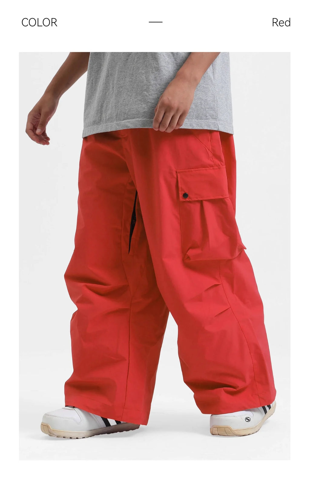 2025 GSOU SNOW New Winter Outdoor Loose Waist Ski Pants For Women  Men Waterproof And Warm  Professional Snowboard Ski Pants