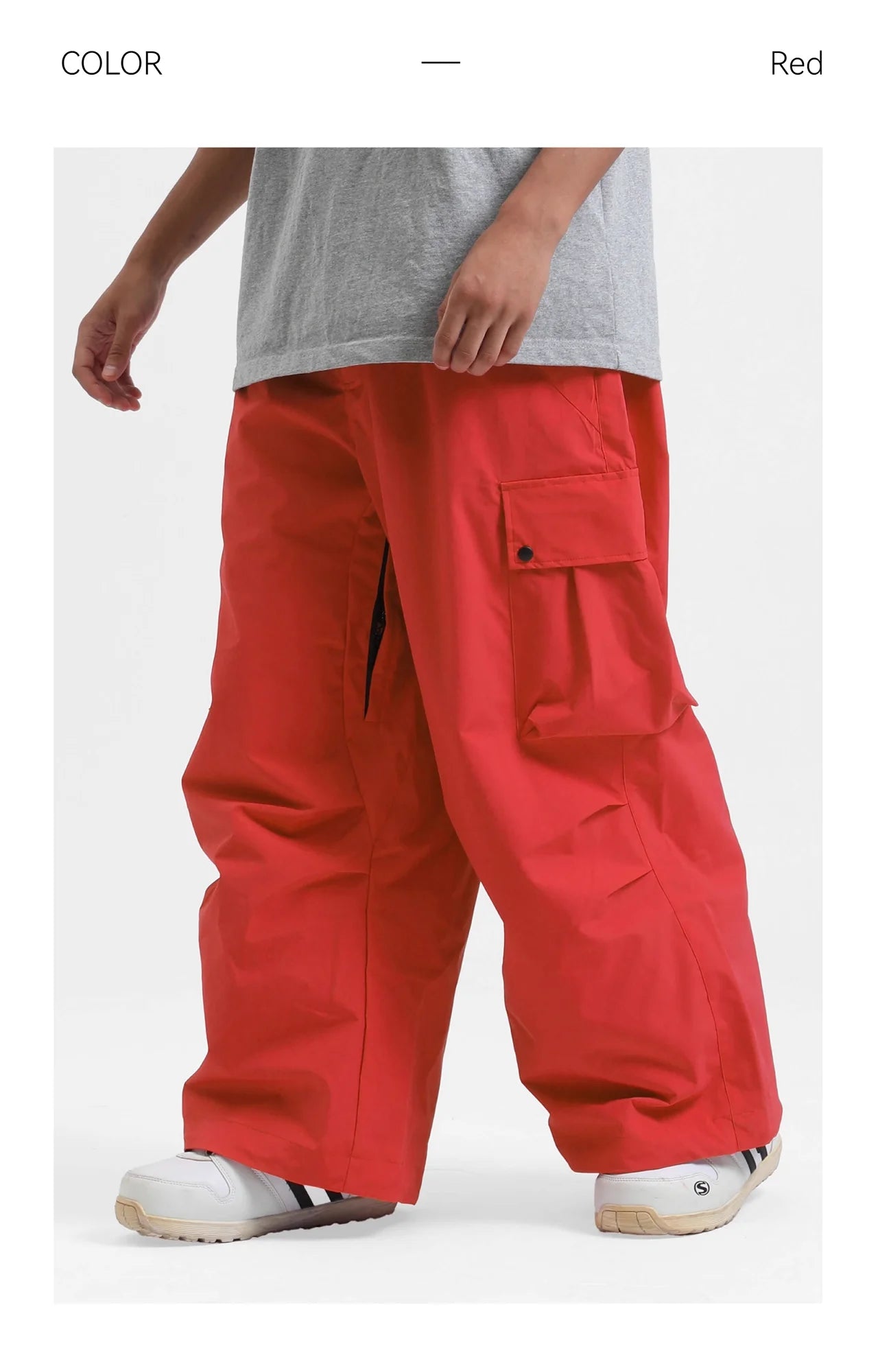 2025 GSOU SNOW New Winter Outdoor Loose Waist Ski Pants For Women  Men Waterproof And Warm  Professional Snowboard Ski Pants