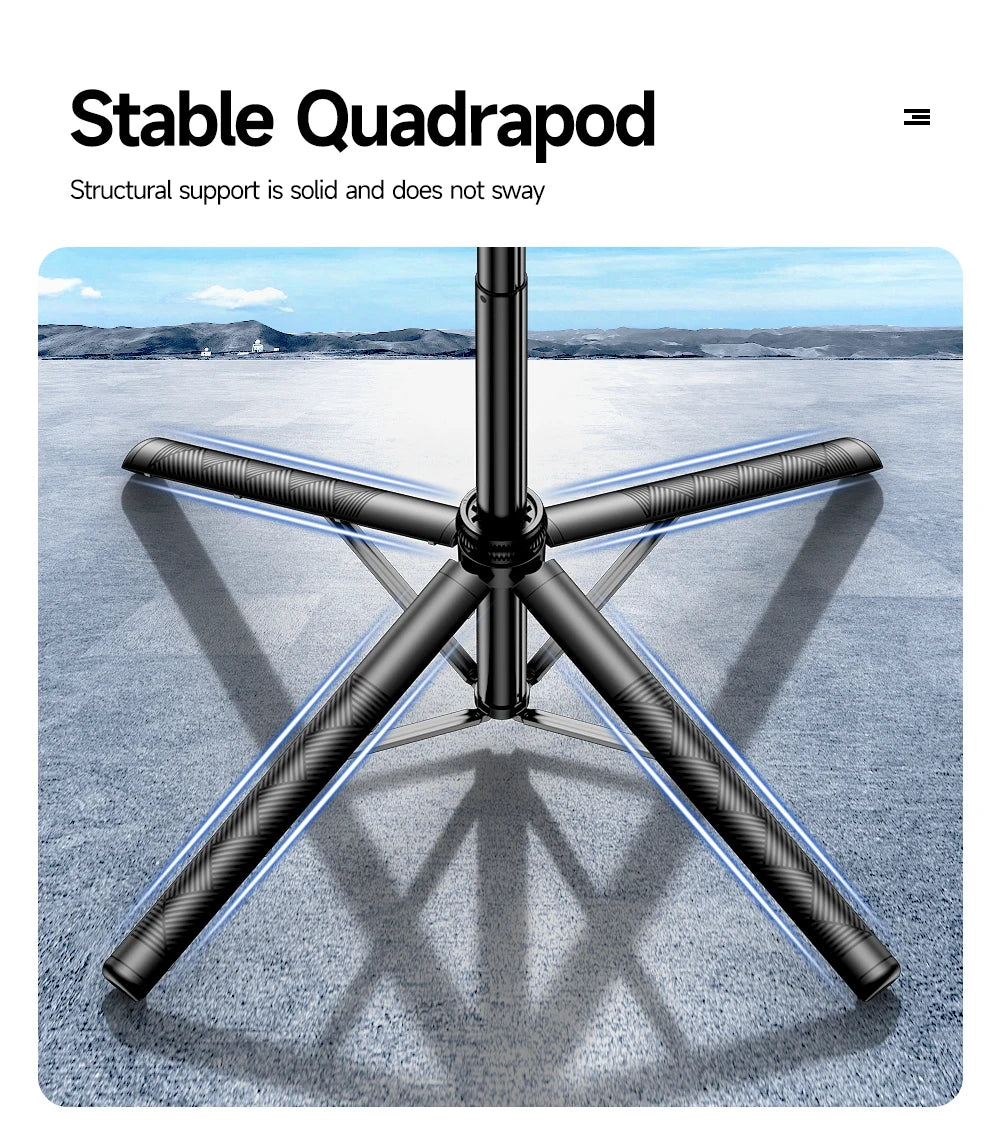 Tripod for Smartphone Light Camera,Tripods Stand with Wireless Bluetooth,Selfie Stick brackets with Phone Holder for Vlog/Video