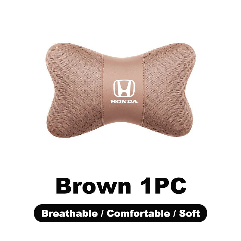 1pcs Car Headrest/Lumbar Support Neck Pillow Waist Cushion For Honda Civic Accord Vezel Fit CRV HRV Crz Hrv Polit Jazz Jade