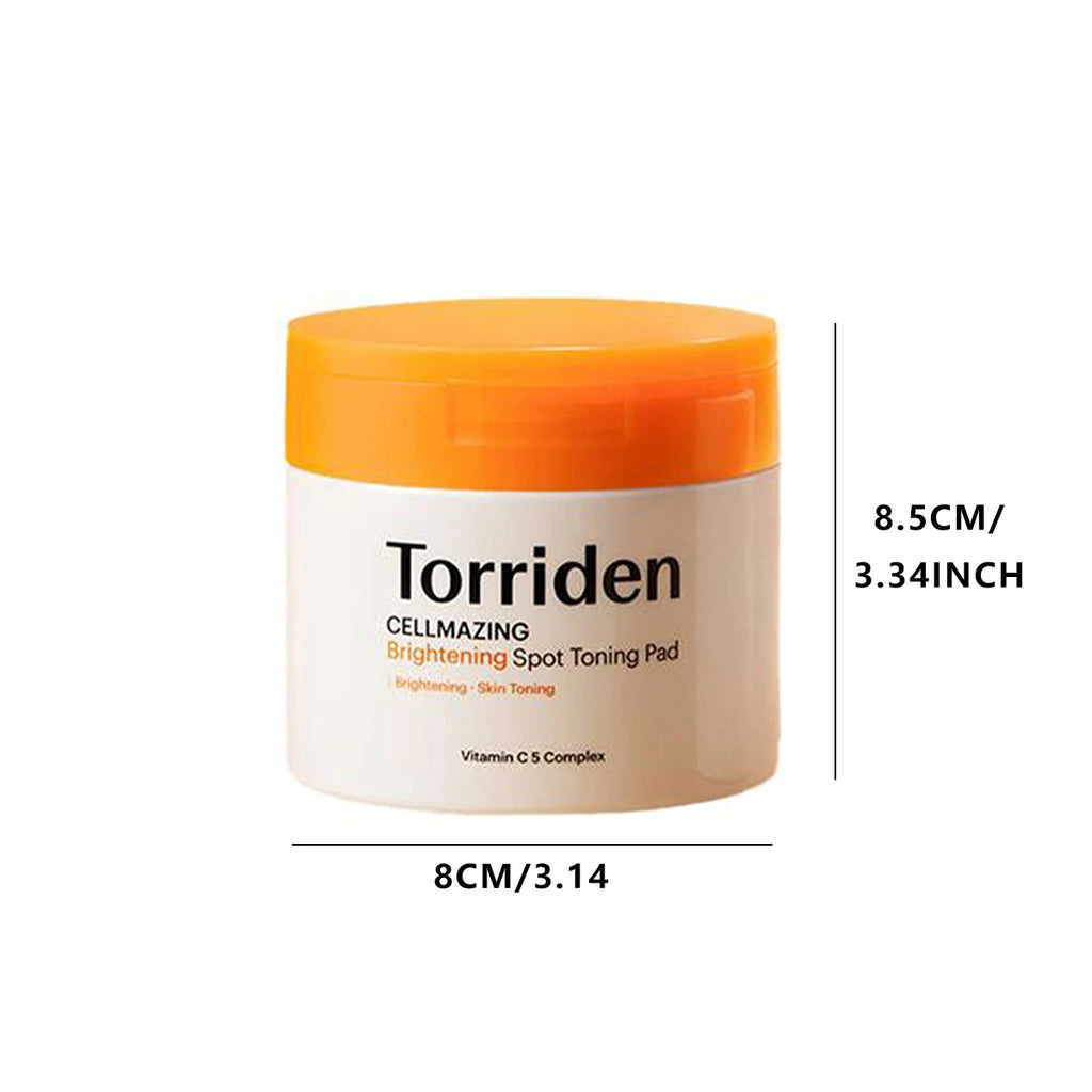 Torriden Cellmazing Brightening Spot Toning Pads (70 Pads),Fades Spots & Dullness,Vitamin C Brightening,K-Beauty,Korean Makeup