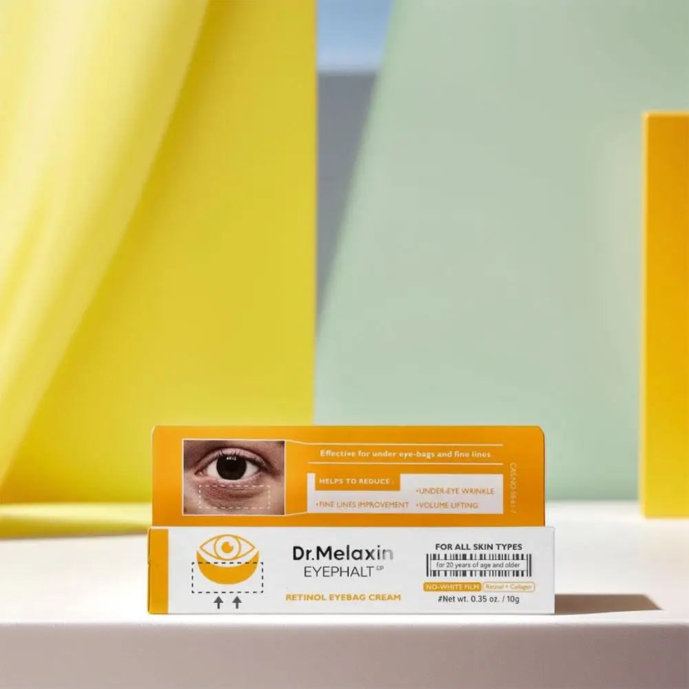 Dr. Melaxin Retinol Firming Eye Cream  Fades Fine Lines Anti-Puffiness Eliminate Eye Puffiness Brightening Smoothing Eye Care