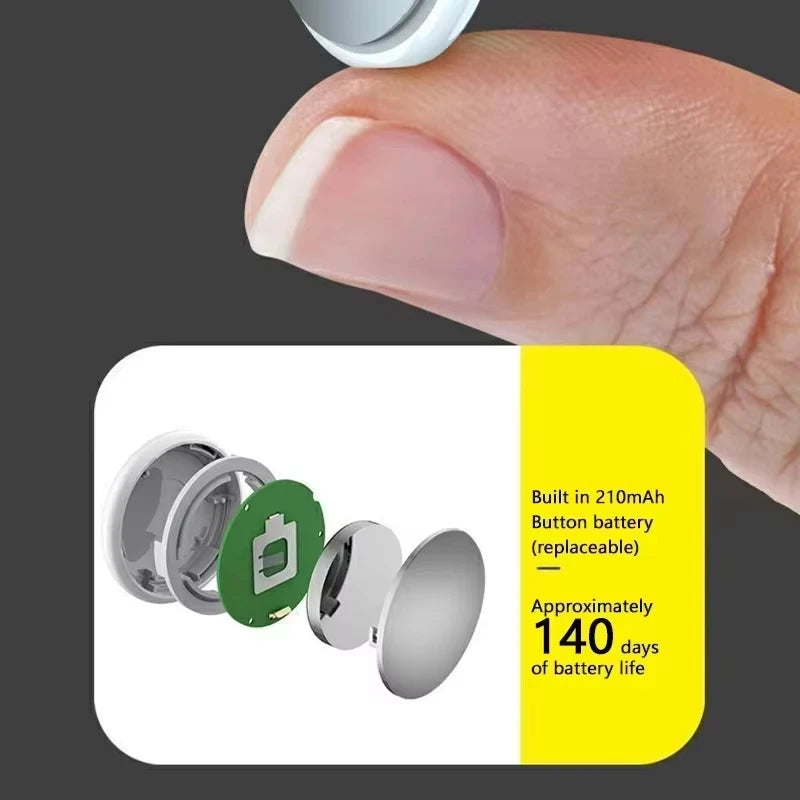 Lenovo New Bluetooth Smart GPS Tracker Anti-Lost Reminder Device Elderly Kid Bags Finder Air Tag Apple Android Tracking Locator