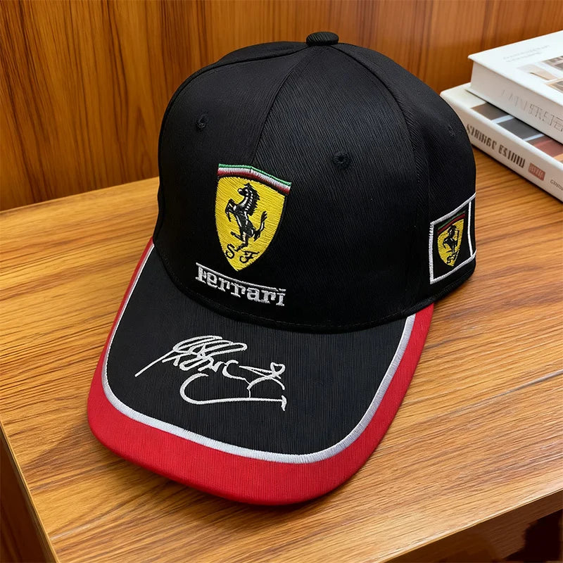 Embroiderie Emblems Baseball Cap Men Women Hat Sun Outdoor Summer Sports Hats Adjustable For Ferrari 458 488 599 612 FF F12 Roma