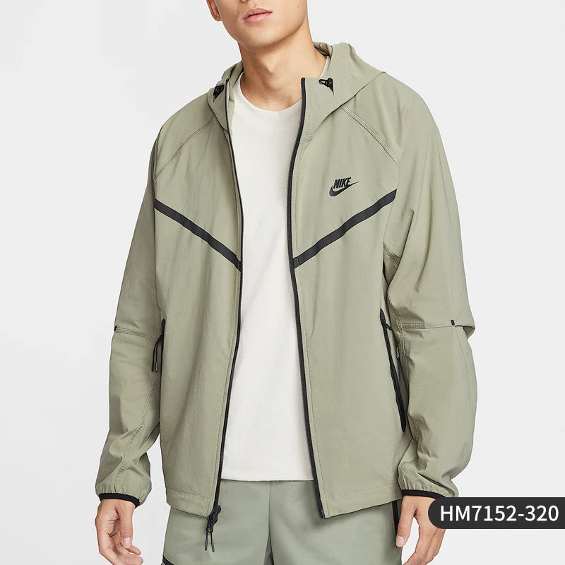 Nike genuine 2025 New Men's Outdoor Patchwork Woven Jacket HM7152-320