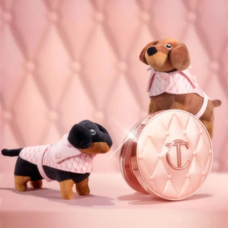 Charlotte Tilbury Shimmer Makeup Air Cushion Lightweight Moisture Oil Control Two Color Heart Shape Powder Blusher Unique Design