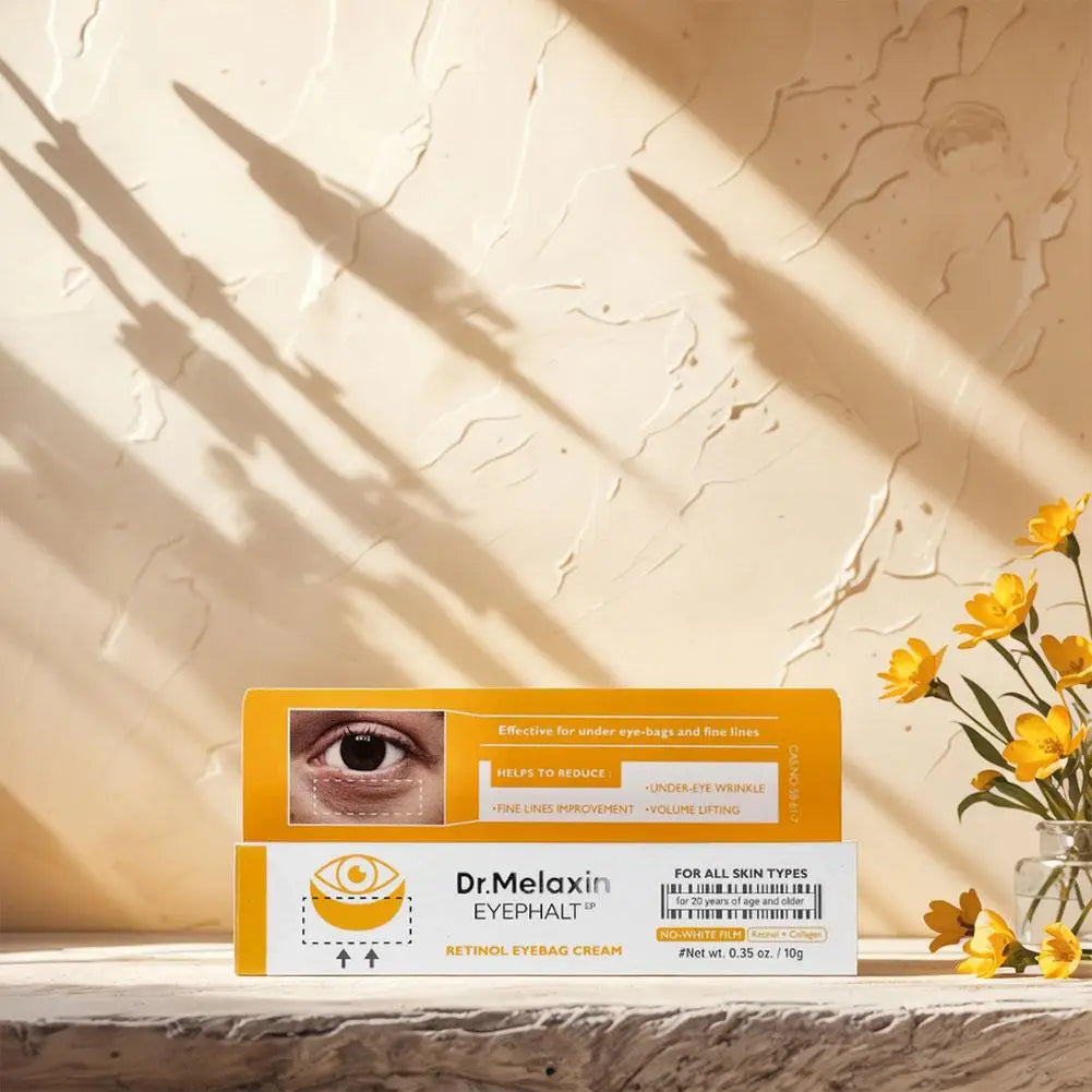 Dr. Melaxin Retinol Firming Eye Cream  Fades Fine Lines Anti-Puffiness Eliminate Eye Puffiness Brightening Smoothing Eye Care