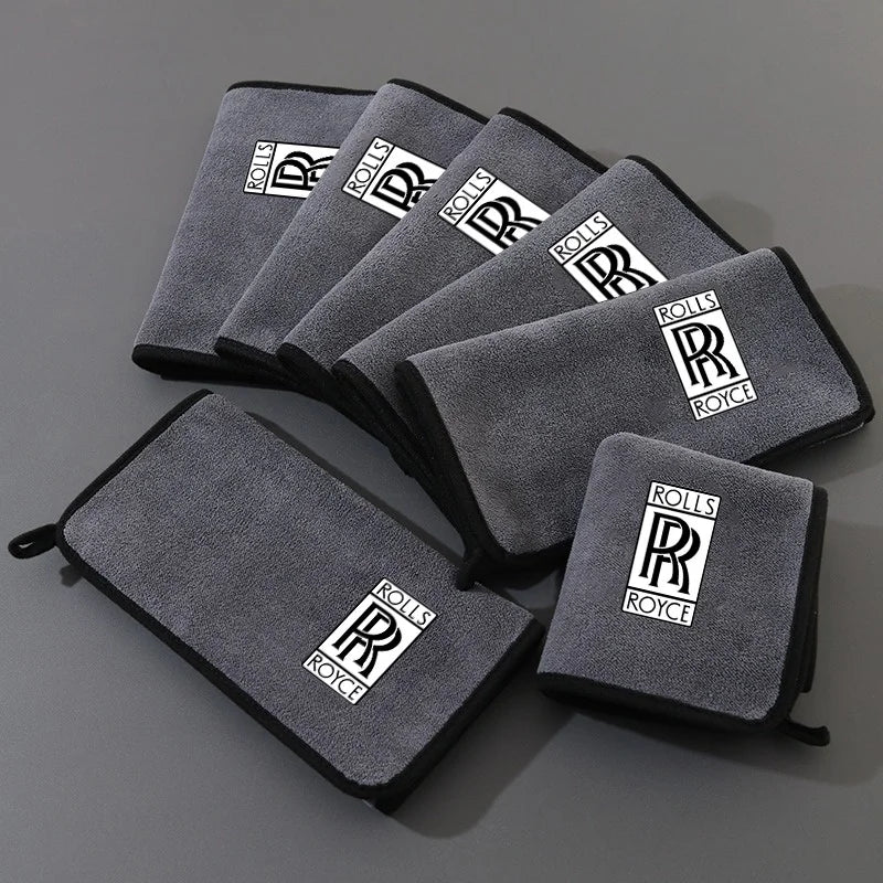 Microfiber Towel Car Wash Thickened Soft Detailing Cleaning Cloth for Rolls-Royce Cullinan Phantom Ghost Wraith Dawn Accessories
