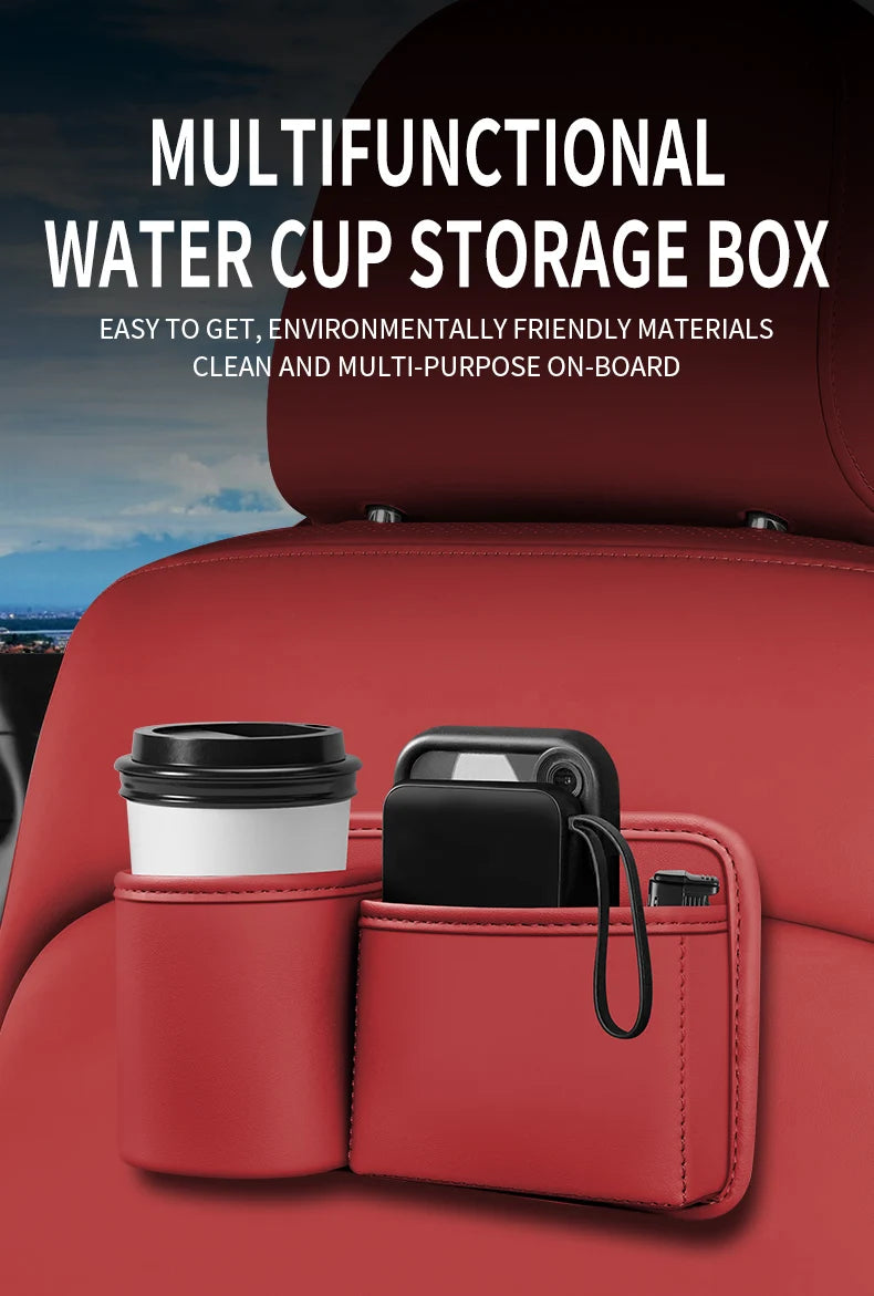 Toyota car seat back storage box multifunctional creative car water cup holder seat rear door storage box car supplies
