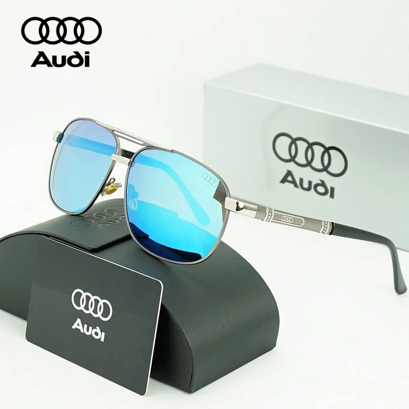 AUDI Luxury Sunglasses High End for Men Women Polarized UV400 Driving Glasses Classic Style Premium Quality Fashion Design 54