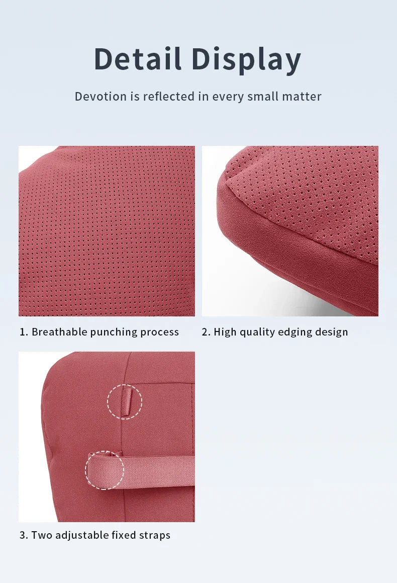 Car Suede Ventilate Headrest Seat Waist Cushion Pillow Jeep Wrangler Grand Cherokee Renegade Compass Gladiator Patriot Commander