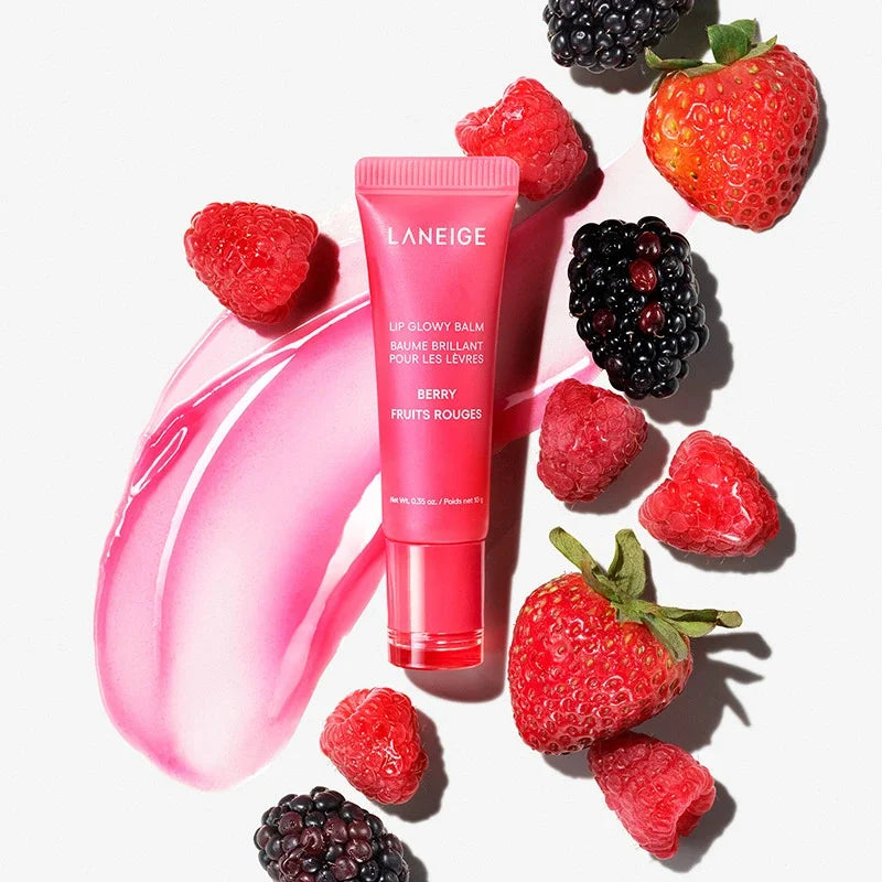 Laneige Lip Glowy Lightweight Hydration Balm Shea Butter Glaze Craze Tinted Polypeptide Lip Gloss Serum Fruit Donut Lip Oil Care