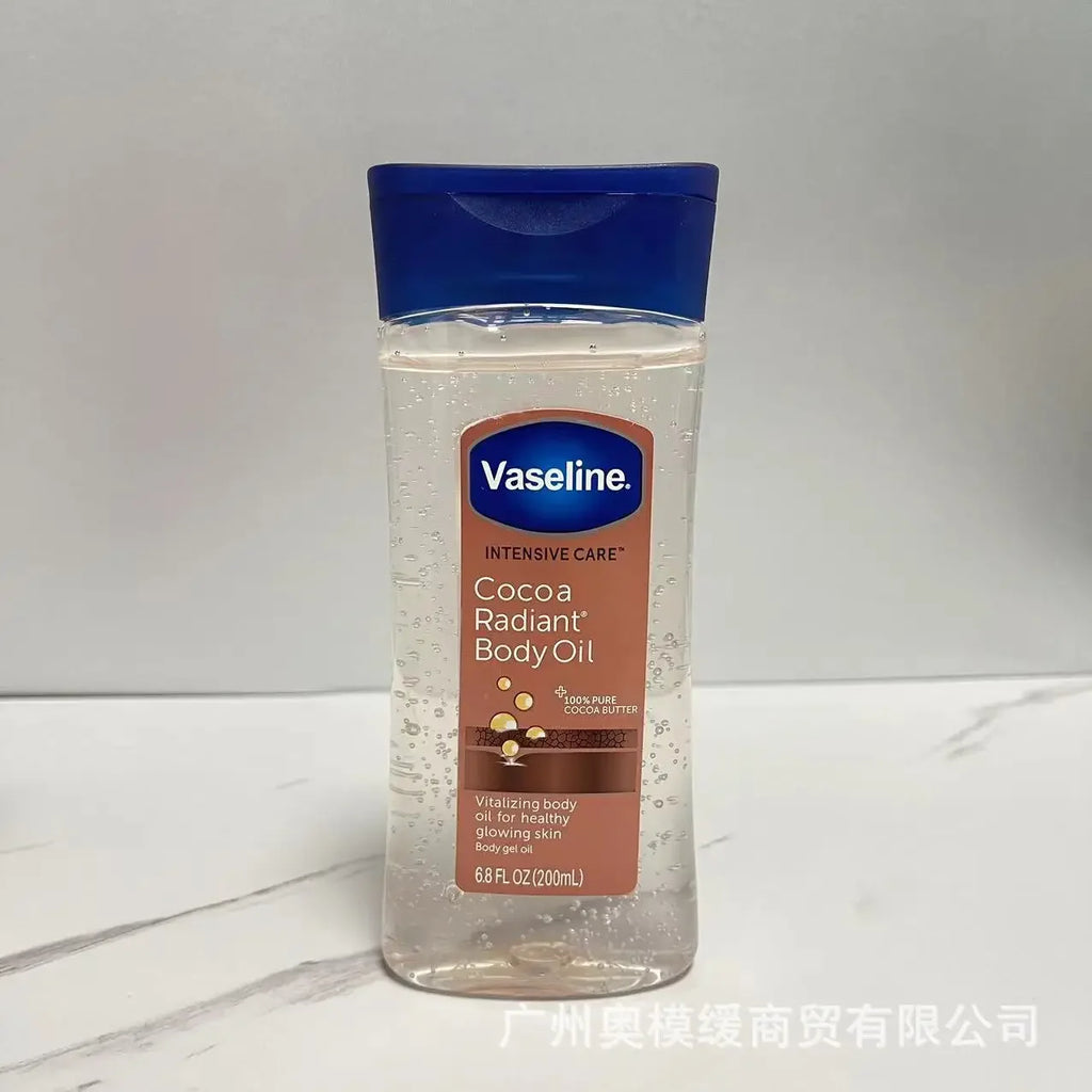 Vaseline Body Oil, Brightens Skin Tone, Improves Dry and Flaky Skin, Nourishes and Moisturizes Body Gel Oil, 200ml