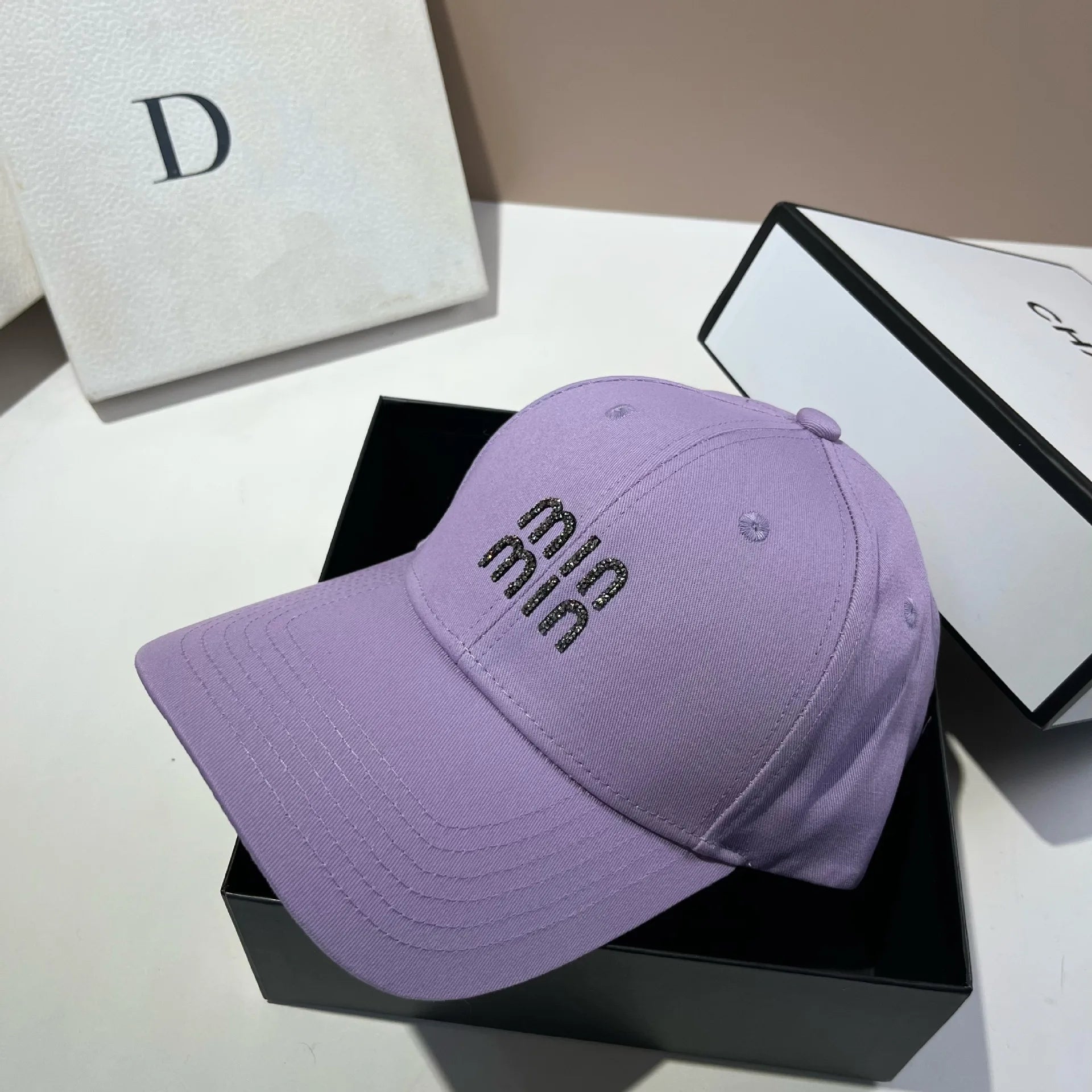MI Hardtop Cotton Baseball Cap Versatile For All Seasons Multi-Color Duckbill Cap Fashionable Daily Casual Sports Cap