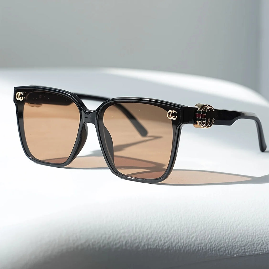 2026 New Fashion Cool Sunglasses Women Luxury Brand Flowers Anti Strong Light Letter Sun Glasses Ladies Gafas UV400