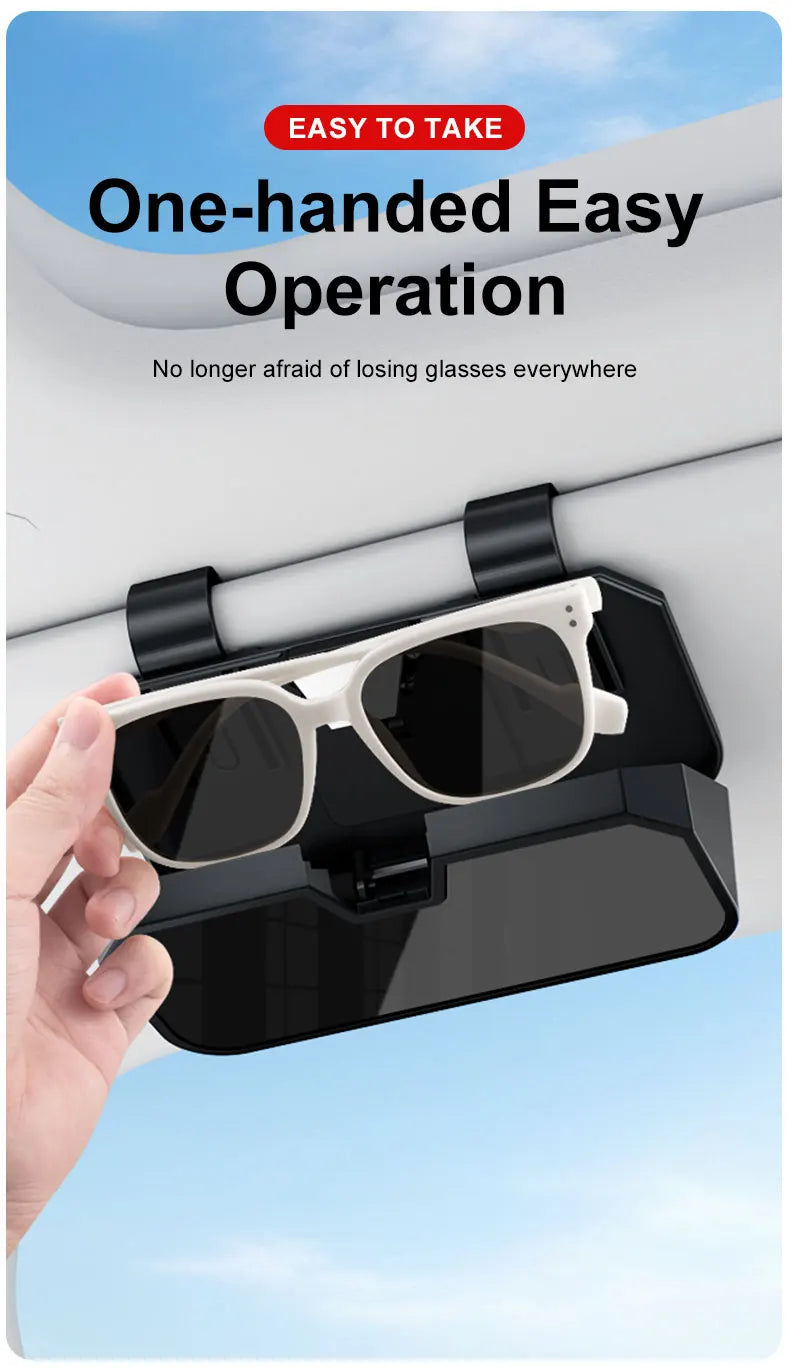 Car Sun Visor Glasses Clip Sunglasses Storage Case For Mercedes Benz AMG W204 W205 W203 W211 W212 W213 W201 W210 GLC GLA GLB GLS