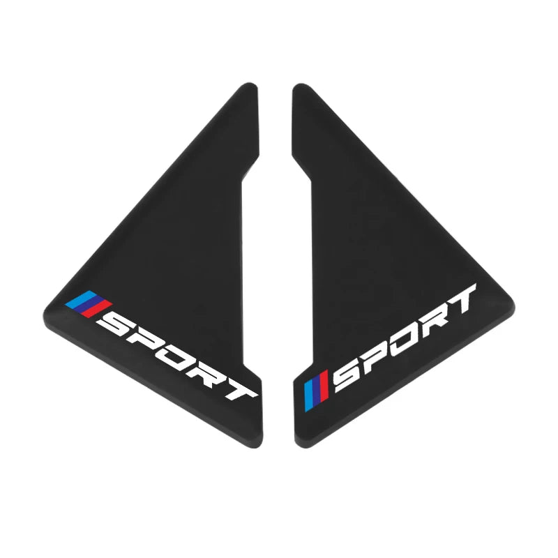 2/4pcs Universal Car Door Corner Protectors, Sport Pattern Silicone Anti-Scratch Bumper Covers for Vehicle Door Protection